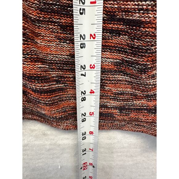 PureJill Womans Rust Multicolored Oversized V Neck Tunic Sweater XL Lagenlook - Picture 6 of 8